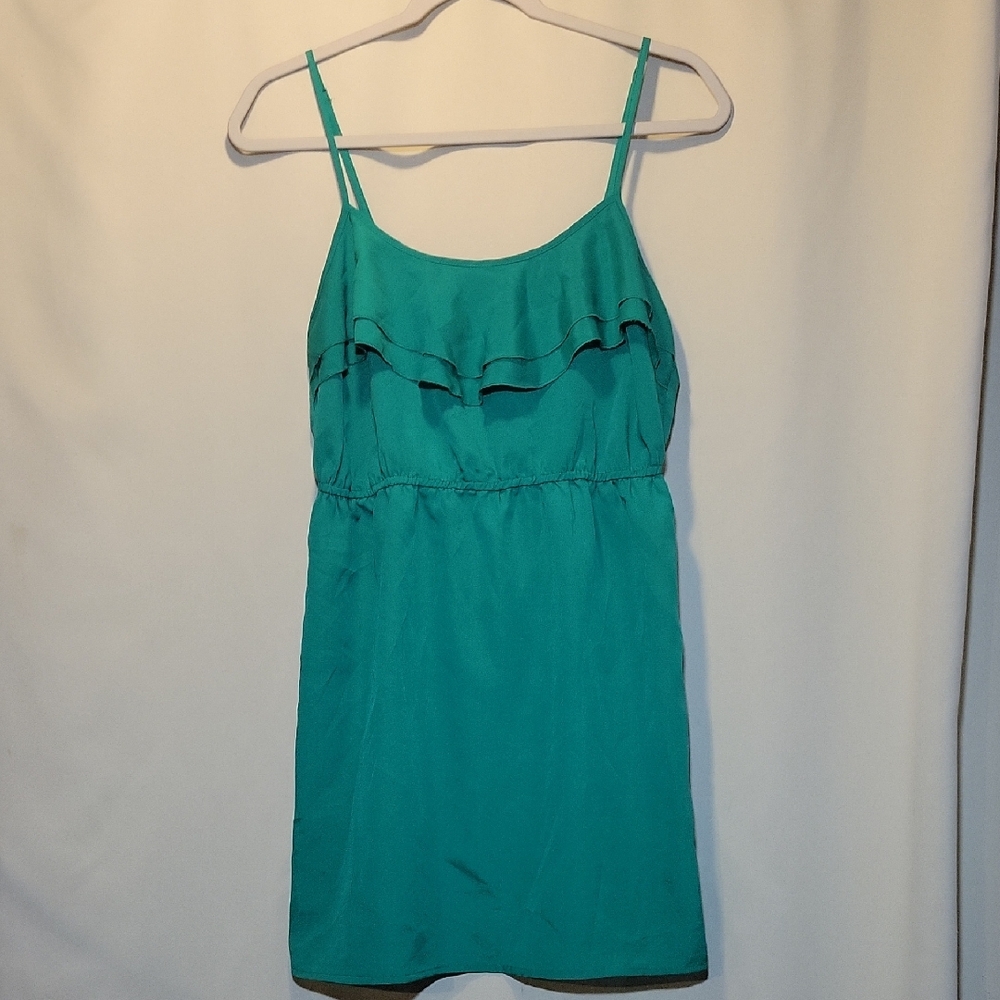Elegant Teal Sleeveless Dress